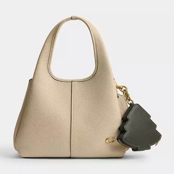 Coach Tree Coin Purse Bag Charm Wallet in Dark Cypress Glovetanned Leather NWT - Picture 4 of 13